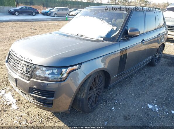 SALGS2FV1HA349710 2017 LAND ROVER RANGE ROVER Gray Przód lewy