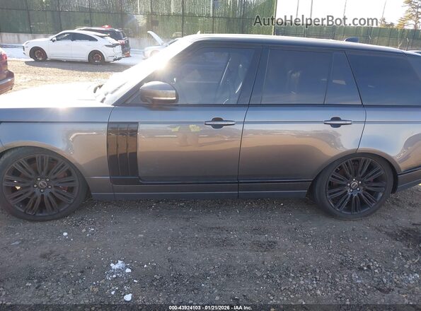 SALGS2FV1HA349710 2017 LAND ROVER RANGE ROVER Gray Widok wnętrza z tyłu