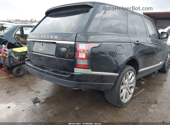 SALGS2FVXHA326667 2017 LAND ROVER RANGE ROVER Black Tył prawy