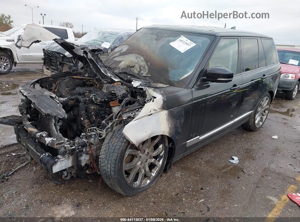 SALGS2FVXHA326667 2017 LAND ROVER RANGE ROVER Black Przód lewy