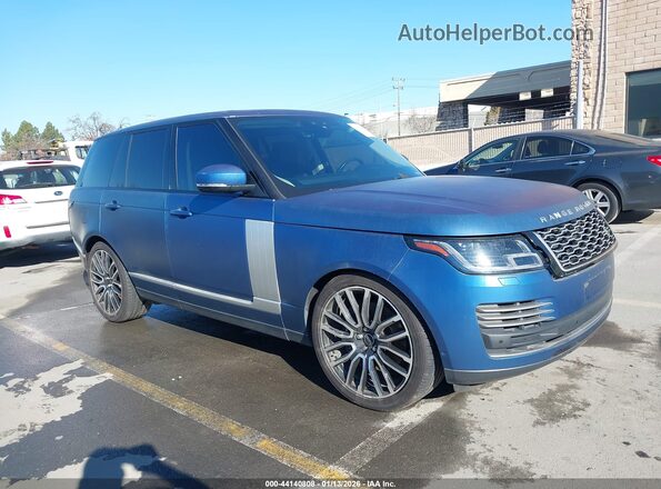 SALGS2RE0JA389858 2018 LAND ROVER RANGE ROVER Синий Передняя правая четверть