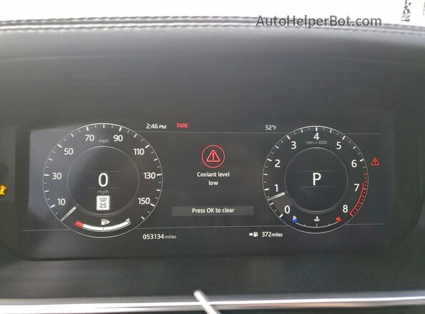 SALGS2RU6NA458727 2022 LAND ROVER RANGE Белый Вид щитка приборов