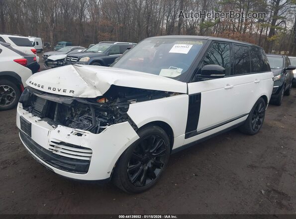 SALGS2RU6NA468576 2022 LAND ROVER RANGE ROVER Белый Передняя левая четверть