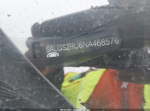 SALGS2RU6NA468576 2022 LAND ROVER RANGE ROVER Белый 