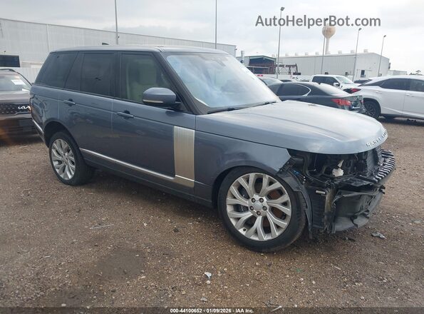 SALGS2RU7NA466951 2022 LAND ROVER RANGE ROVER Light Blue Передняя правая четверть