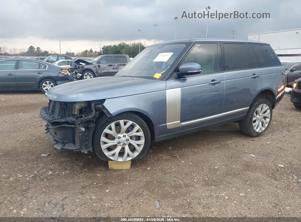 SALGS2RU7NA466951 2022 LAND ROVER RANGE ROVER Light Blue Передняя левая четверть