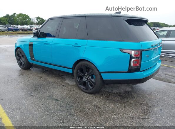 SALGS2RUXLA402691 2020 LAND ROVER RANGE ROVER Turquoise Rear left