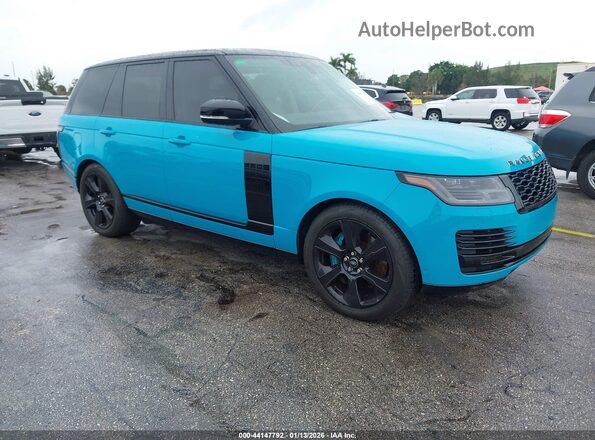 SALGS2RUXLA402691 2020 LAND ROVER RANGE ROVER Turquoise Front right