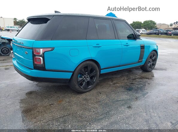 SALGS2RUXLA402691 2020 LAND ROVER RANGE ROVER Turquoise Rear right