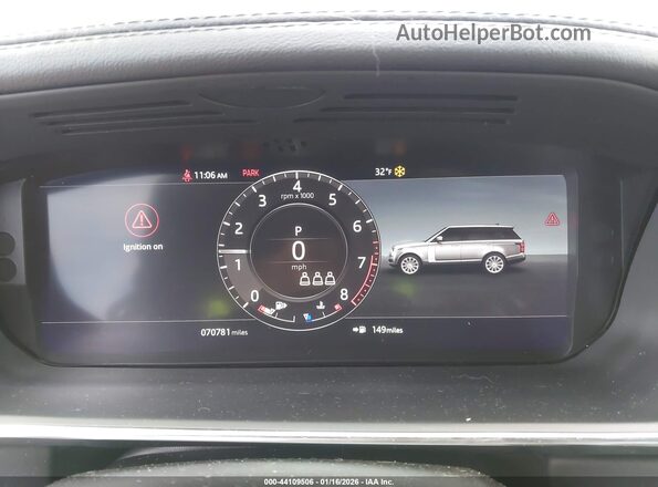 SALGS2SE9MA419051 2021 LAND ROVER RANGE ROVER Black Widok tylnych siedzeń
