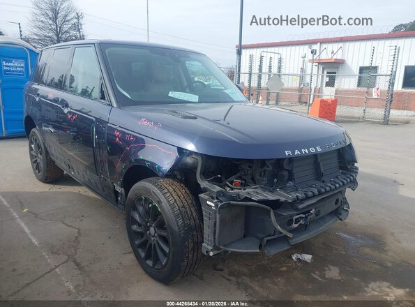 SALGS2SV8JA512994 2018 LAND ROVER RANGE ROVER Синий Передняя правая четверть