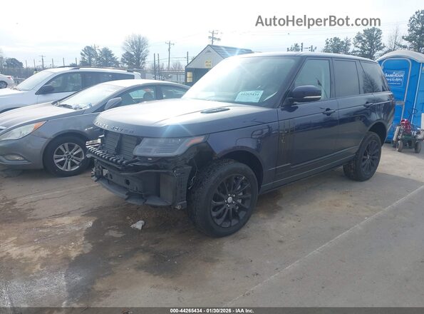 SALGS2SV8JA512994 2018 LAND ROVER RANGE ROVER Синий Передняя левая четверть