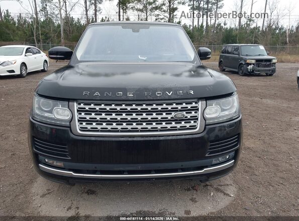 SALGS3EF0GA293130 2016 LAND ROVER RANGE ROVER Black წინა ხედი