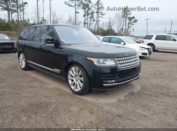 SALGS3EF0GA293130 2016 LAND ROVER RANGE ROVER Black წინა მარჯვენა