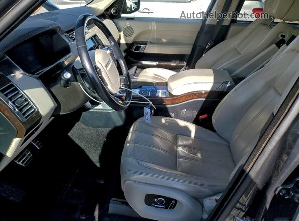 SALGS3EF3GA256735 2016 LAND ROVER RANGE Charcoal Widok wnętrza z przodu