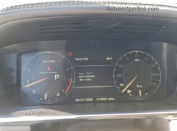 SALGS3EF3GA256735 2016 LAND ROVER RANGE Charcoal Widok zestawu wskaźników
