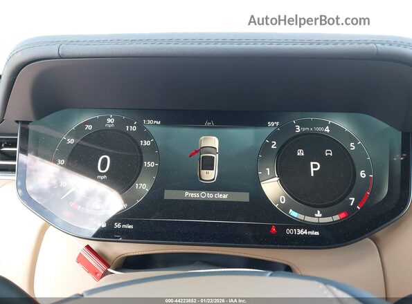 SALKP9FU8SA313483 2025 LAND ROVER RANGE ROVER Черный Вид задних сидений