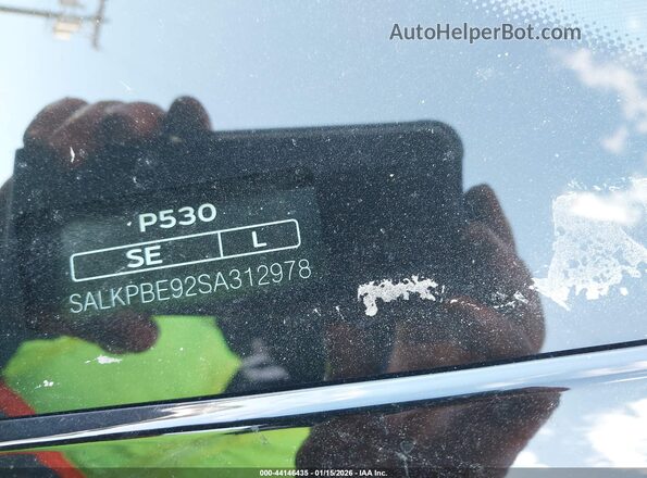 SALKPBE92SA312978 2025 LAND ROVER RANGE ROVER Black Widok komory silnika