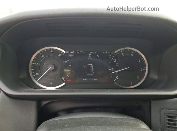 SALRJ2EX2P2468048 2023 LAND ROVER DISCOVERY White Вид щитка приладів