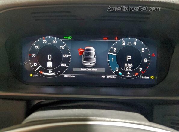 SALRJ2EX3R2490580 2024 LAND ROVER DISCOVERY Черный Вид щитка приборов