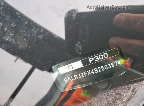 SALRJ2FX4S2503874 2025 LAND ROVER DISCOVERY White Widok naklejki z numerem VIN