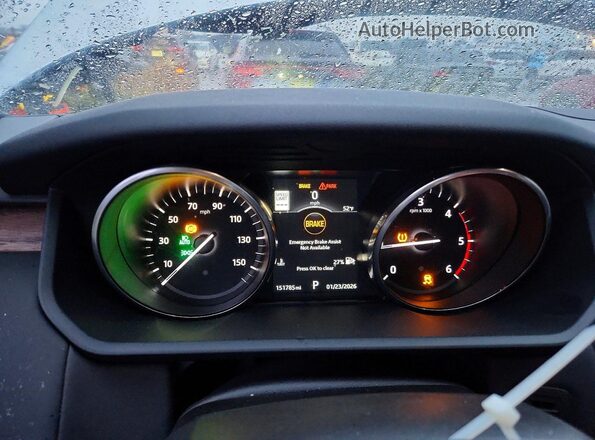 SALRRBBKXHA031097 2017 LAND ROVER DISCOVERY Серебряный Вид щитка приборов