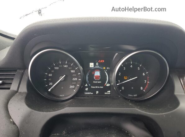 SALVR2RX1JH299517 2018 LAND ROVER RANGE Черный Вид щитка приборов