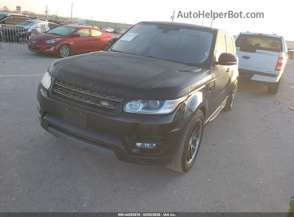 SALWG2KF3GA597371 2016 LAND ROVER RANGE ROVER SPORT Black წინა მარცხენა ხედი სამი მეოთხედიდან