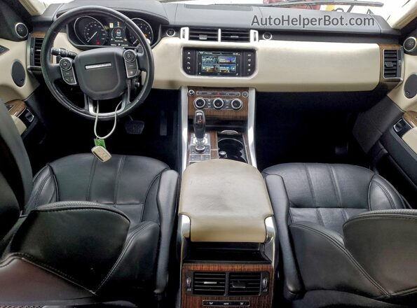 SALWR2EF9GA560492 2016 LAND ROVER RANGE Белый Вид щитка приборов