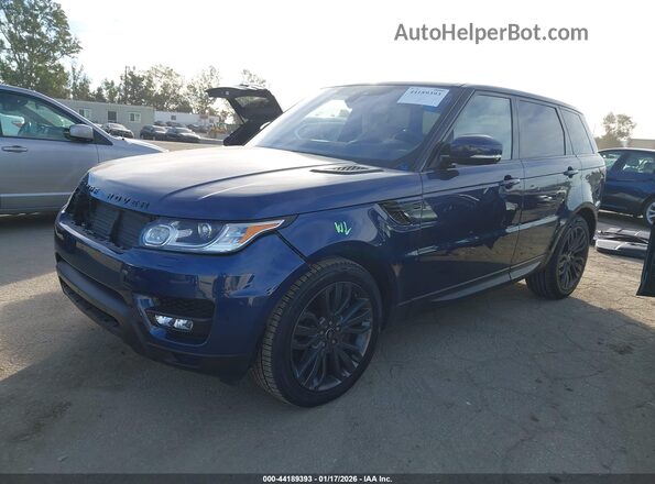 SALWR2FE5HA148321 2017 LAND ROVER RANGE ROVER SPORT Синий Передняя левая четверть