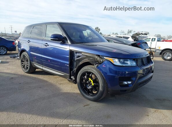 SALWR2FE5HA148321 2017 LAND ROVER RANGE ROVER SPORT Синий Передняя правая четверть