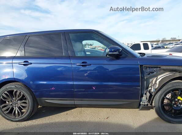 SALWR2FE5HA148321 2017 LAND ROVER RANGE ROVER SPORT Синий Панорамный вид салона 360°