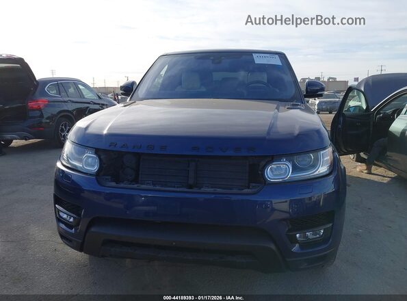 SALWR2FE5HA148321 2017 LAND ROVER RANGE ROVER SPORT Синий Вид задней части салона
