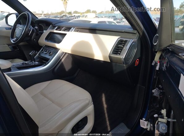 SALWR2FE5HA148321 2017 LAND ROVER RANGE ROVER SPORT Синий Вид салона спереди
