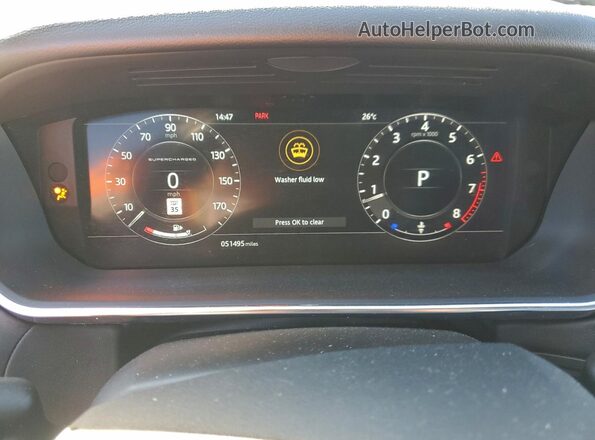 SALWR2REXJA804515 2018 LAND ROVER RANGE Gray Widok zestawu wskaźników