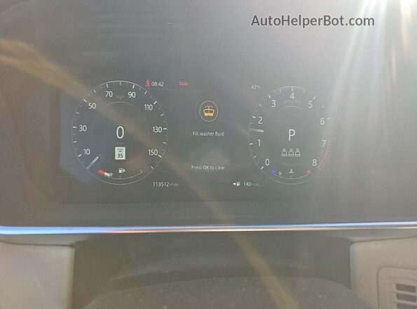 SALWR2RV8KA420377 2019 LAND ROVER RANGE ROVER Белый Вид щитка приборов