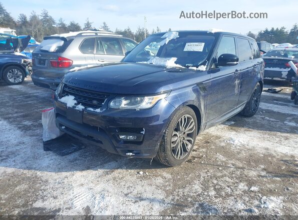 SALWV2FV9HA151329 2017 LAND ROVER RANGE ROVER SPORT Blue Առջևի ձախ երեք քառորդ տեսարան