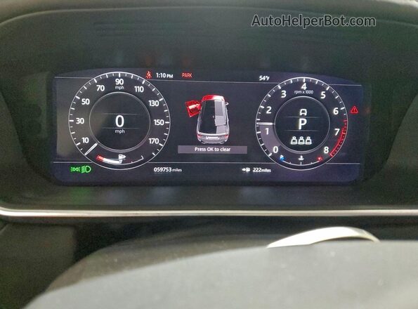 SALWV2SE4MA768749 2021 LAND ROVER RANGE Желто-коричневый Вид щитка приборов