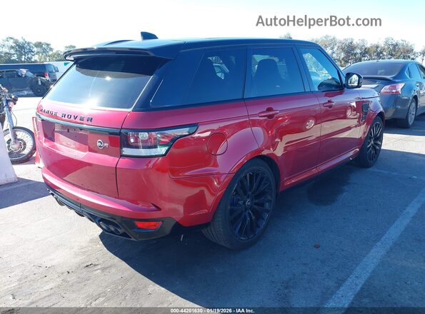 SALWZ2FE6HA127879 2017 LAND ROVER RANGE ROVER SPORT Красный Задняя правая четверть