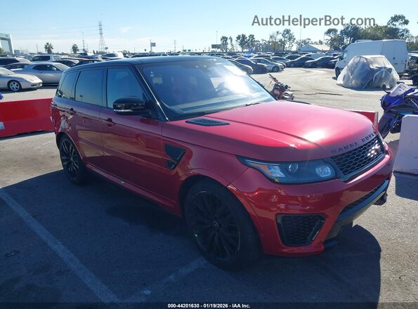 SALWZ2FE6HA127879 2017 LAND ROVER RANGE ROVER SPORT Красный Передняя правая четверть
