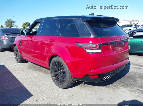 SALWZ2FE6HA127879 2017 LAND ROVER RANGE ROVER SPORT Красный Задняя левая четверть