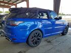 2019 Land Rover Range Rover Sport Svr Blue vin: SALWZ2SE0KA827023