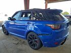 2019 Land Rover Range Rover Sport Svr Blue vin: SALWZ2SE0KA827023