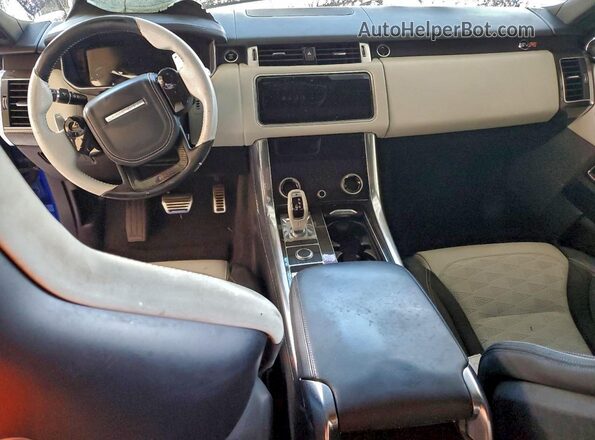 SALWZ2SE0KA827023 2019 LAND ROVER RANGE Blue Vista del salpicadero