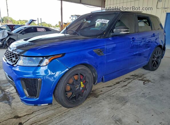 SALWZ2SE0KA827023 2019 LAND ROVER RANGE Blue Vista tres cuartos delantera izquierda