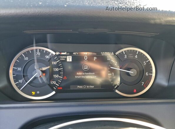 SALYJ2EXXPA349746 2023 LAND ROVER RANGE Gray Vista del cuadro de instrumentos