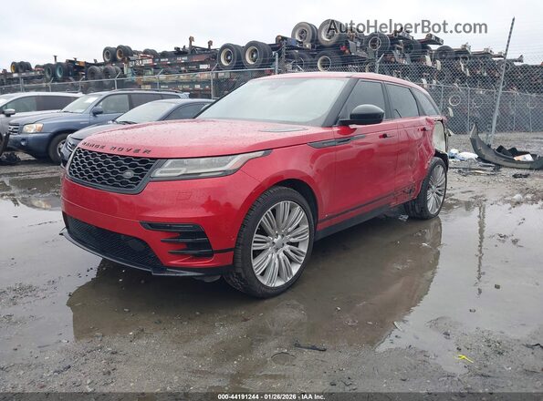 SALYL2EX1KA214447 2019 LAND ROVER RANGE ROVER VELAR Красный Передняя левая четверть
