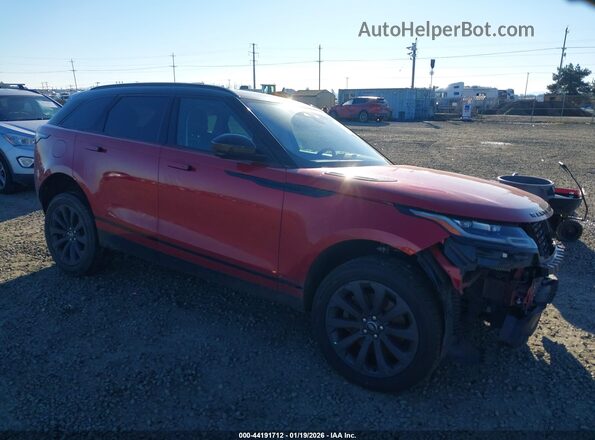 SALYT2EX3MA328775 2021 LAND ROVER RANGE ROVER VELAR Красный Передняя правая четверть
