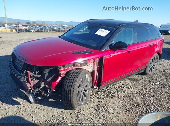 SALYT2EX3MA328775 2021 LAND ROVER RANGE ROVER VELAR Красный Передняя левая четверть