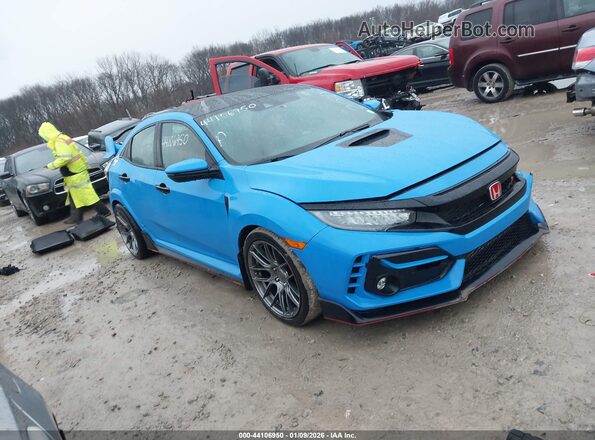 SHHFK8G76MU203065 2021 HONDA CIVIC TYPE R Blue Delantero derecho